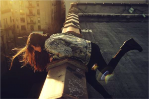 girl on roof